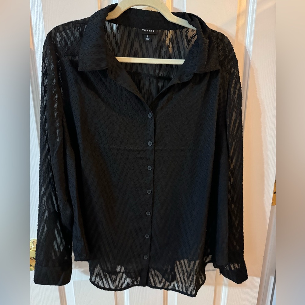 Torrid Sheer Blouse